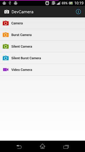 Run android online APK DevCamera [Burst/Silent/Video] from MyAndroid or emulate DevCamera [Burst/Silent/Video] using MyAndroid